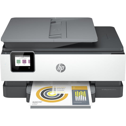 HP OfficeJet Pro 8025e Wireless Duplex All-In-One Color Thermal Inkjet Printer, 10ppm Black/Color